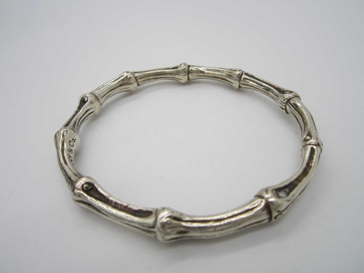 Tiffany & Co Vintage 1996 Rare Stunning Sterling Silver BAMBOO