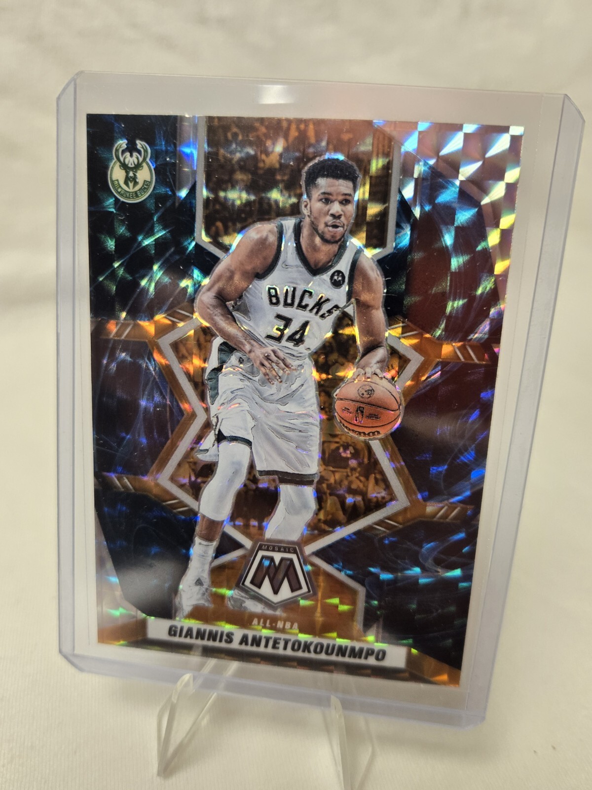 Giannis Antetokounmpo 2021 Mosaic #281 All-NBA - Genesis /(SSP