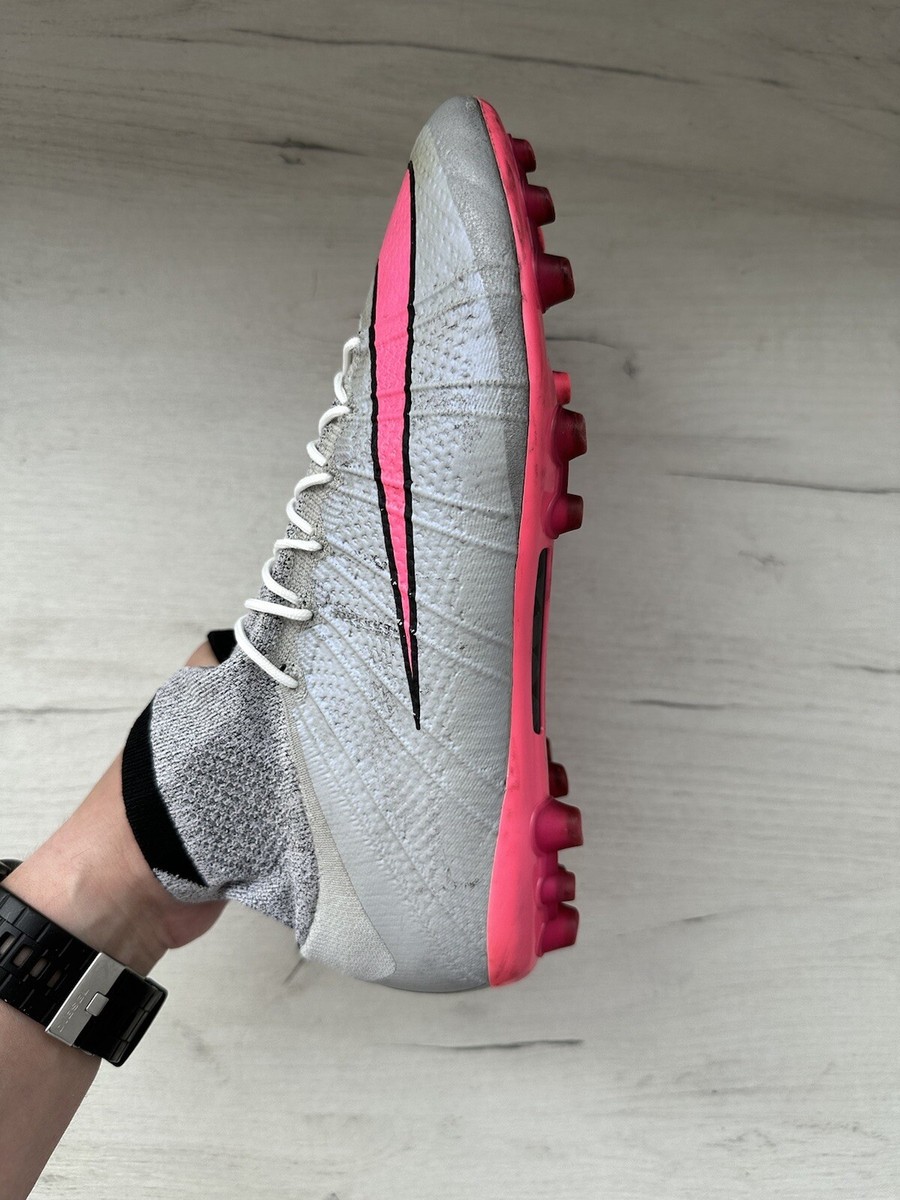 Nike Mercurial Superfly 4 AG Wolf Grey Pink Football Cleats Boots