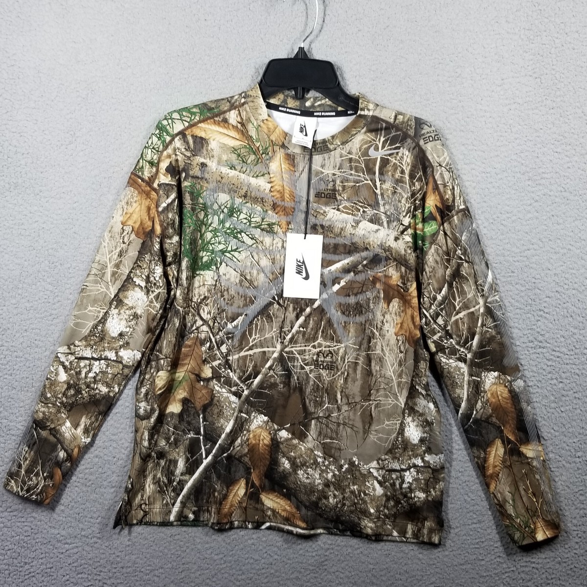 Nike NRG Reflective Skeleton Long Sleeve Camo Running Shirt Cj0179