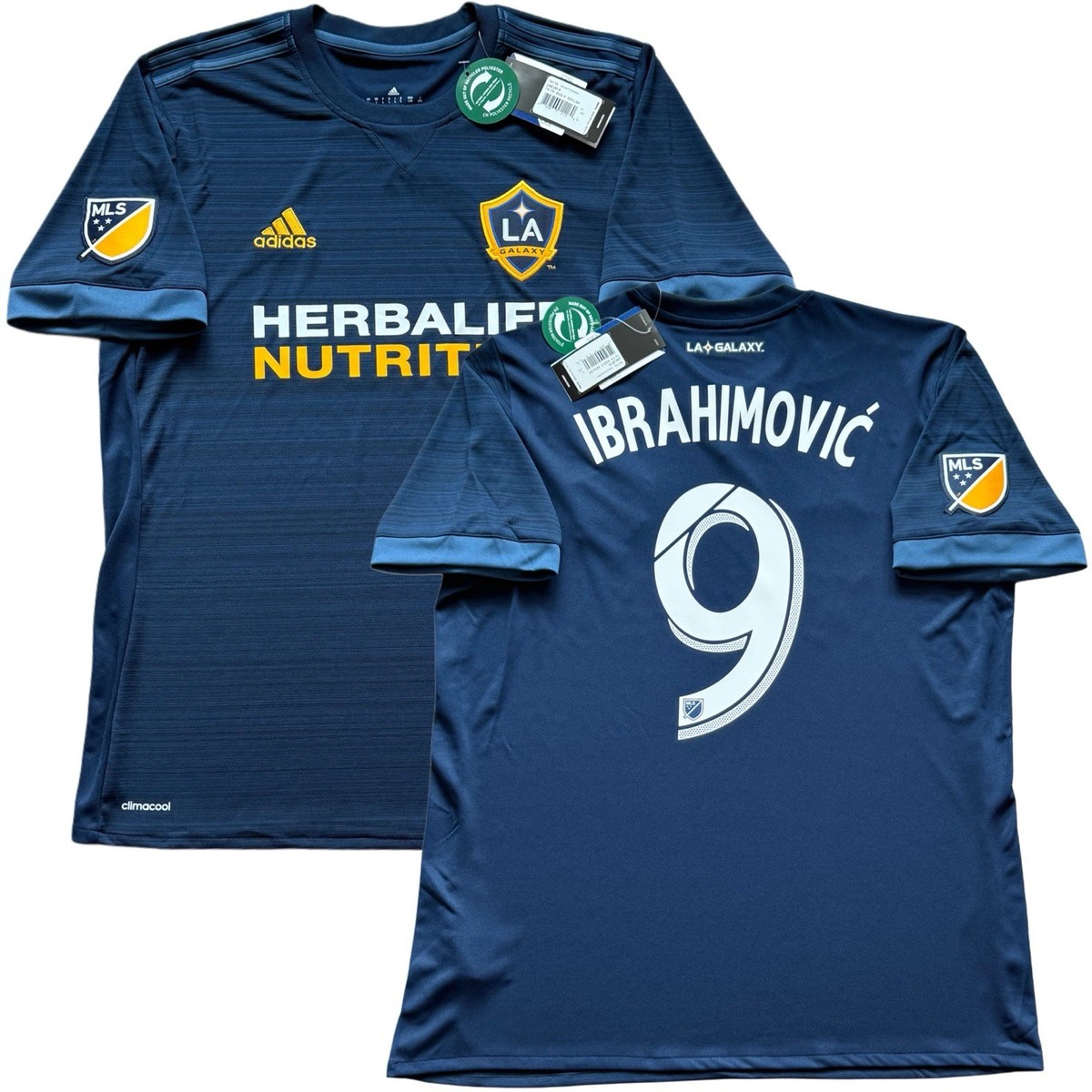 2018 LA Galaxy Away #9 Ibrahimovic Large adidas Soccer Legend