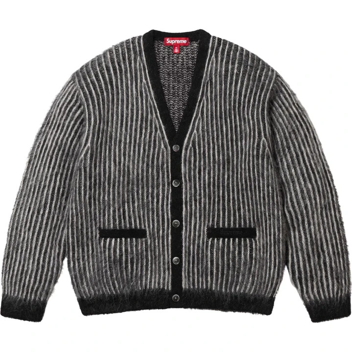 Supreme 2-Tone Mohair Cardigan Black | eBay