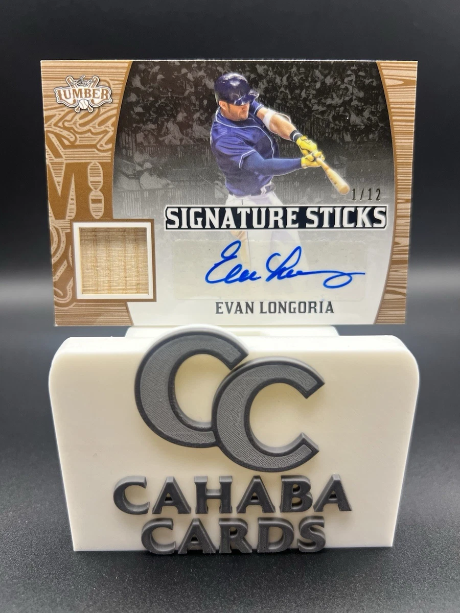 Evan Longoria Autographed Baseball Sports Trading Cards