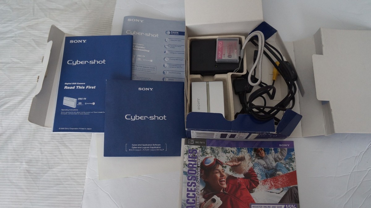 Sony Cyber-shot DSC-T9 6.0MP Digital Camera - Silver for sale