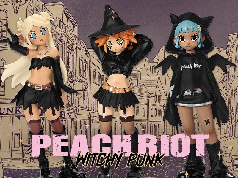 POP MART Peach Riot Witchy Punk Series Figure Toy Set From Japan