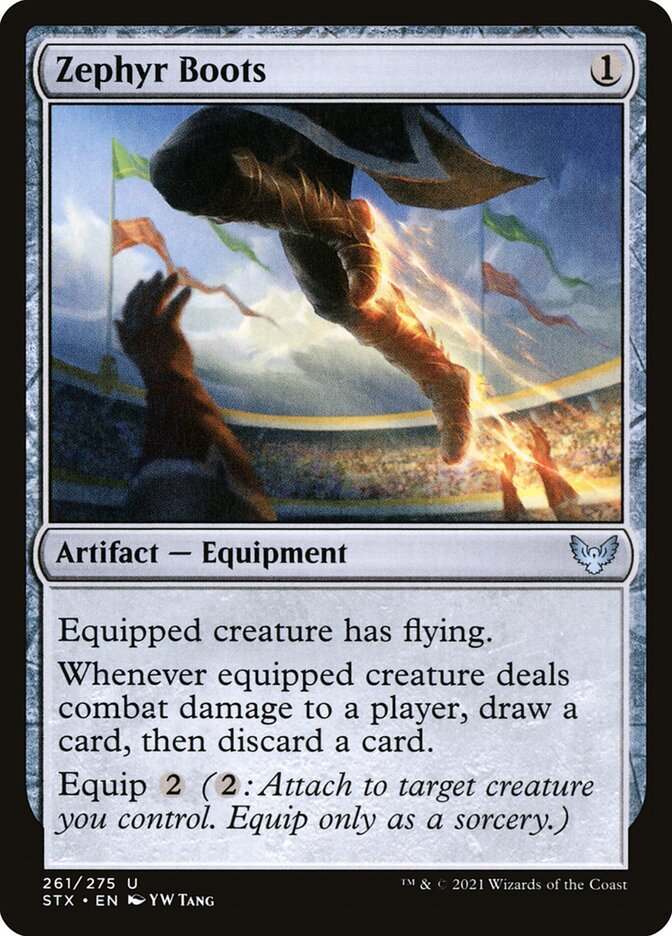 Magic the Gathering (mtg): STX: Zephyr Boots - Foil | eBay