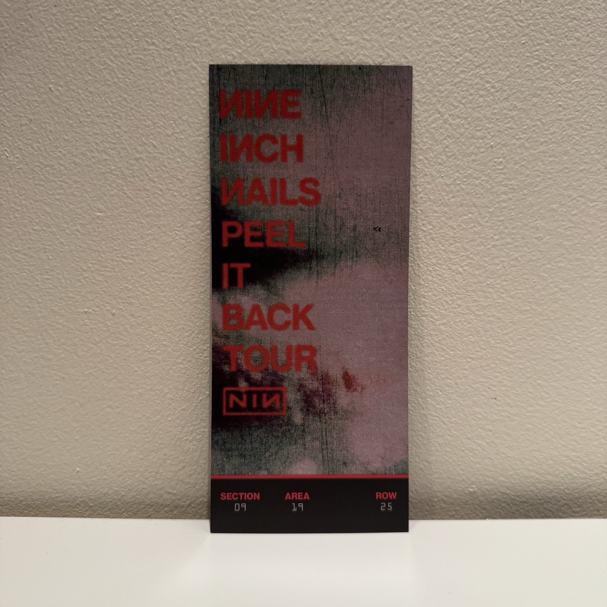 Official NIN Nine Inch Nails 2025 Peel It Back Tour Souvenir