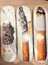 Supreme Urs Fischer Cigarette Skateboard Skate Deck Set for sale