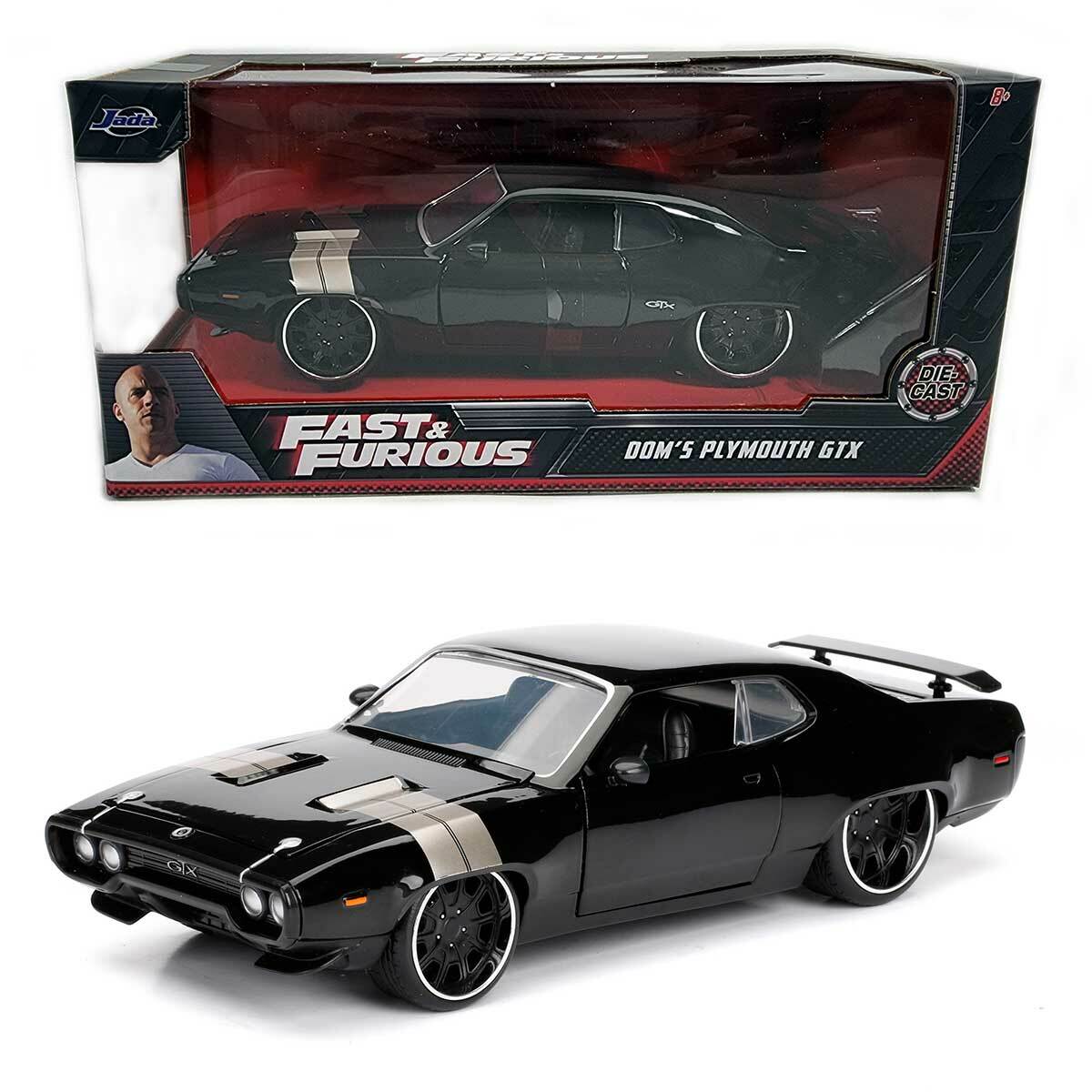 Jada Toys Fast & Furious 8: Dom's Plymouth GTX 1:24 Scale | eBay