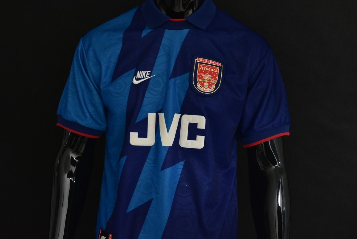GUNNERS 1995-96 Nike Arsenal FC Away SS Shirt SIZE S (adults