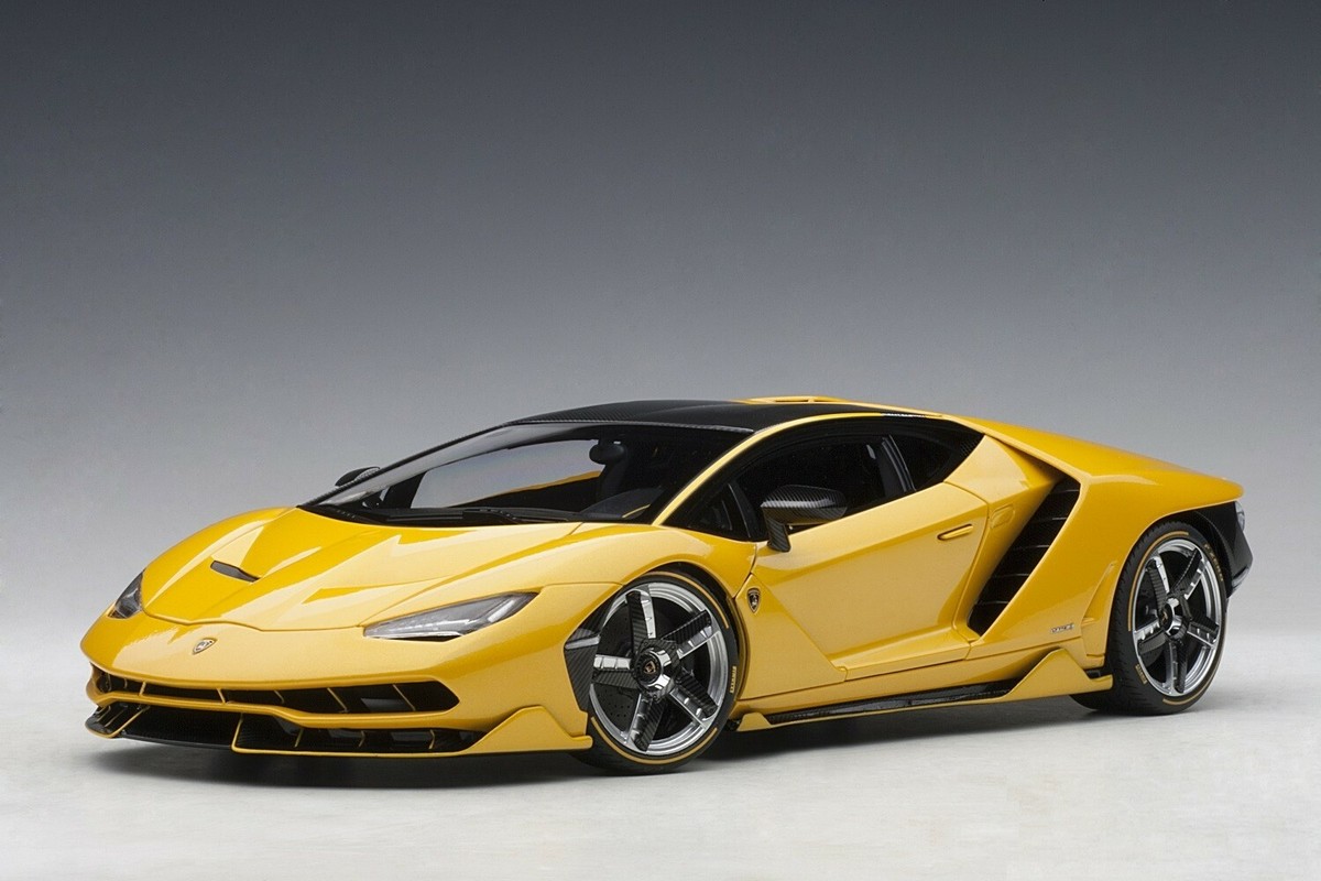 LAMBORGHINI CENTENARIO COUPE LP770-4 ORION YELLOW METALLIC 1:18