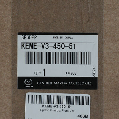 NEW OEM Mazda 2025 CX-70 Rear Jet Black Splash Guards Mud Flaps