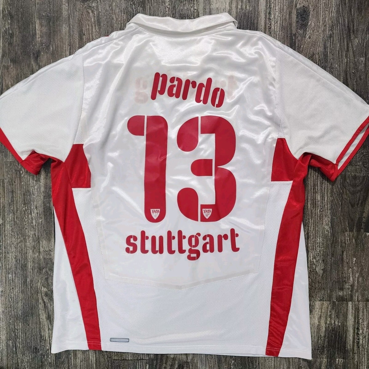 2009 Puma Home VFB Stuttgart Soccer Jersey Pavel Pardo Men XL