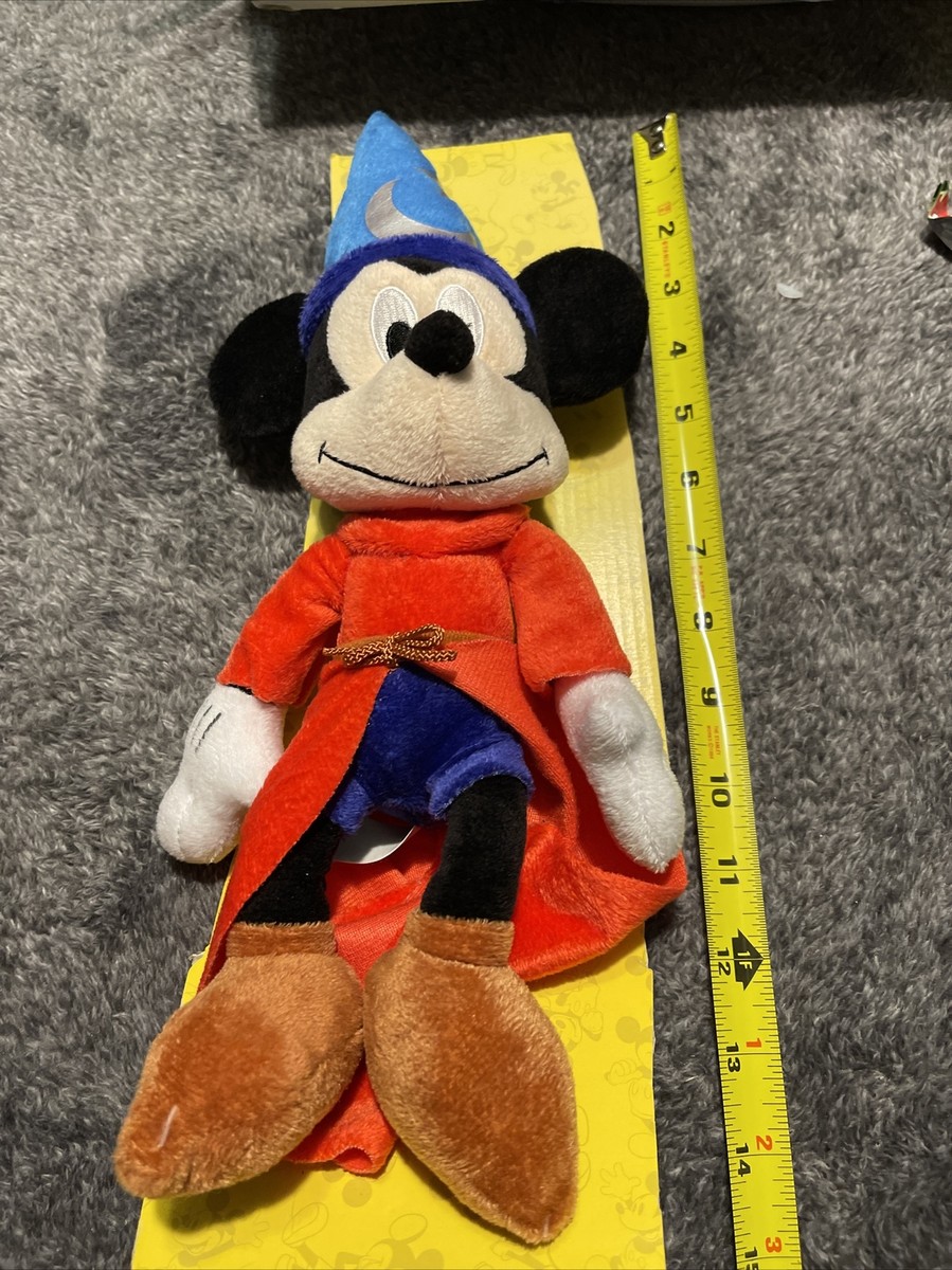 DISNEY 14” PLUSH MICKEY MOUSE Sorcerer's Apprentice TRUE ORIGINAL