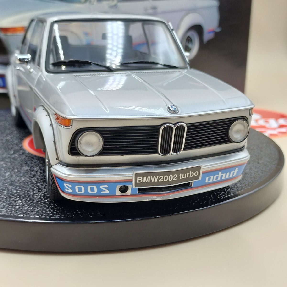 Kyosho 1/18 BMW 2002 turbo 1973 silver Diecast model Japanese