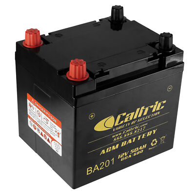 Caltric 26012-0619 AGM Battery for Kawasaki Mule KAF820 Pro-FX 12V