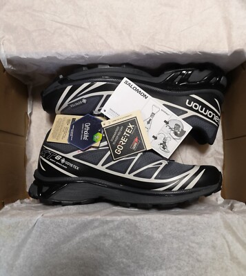 Salomon XT-6 GTX Black Ebony Lunar Rock L41663500 Gore-Tex | eBay