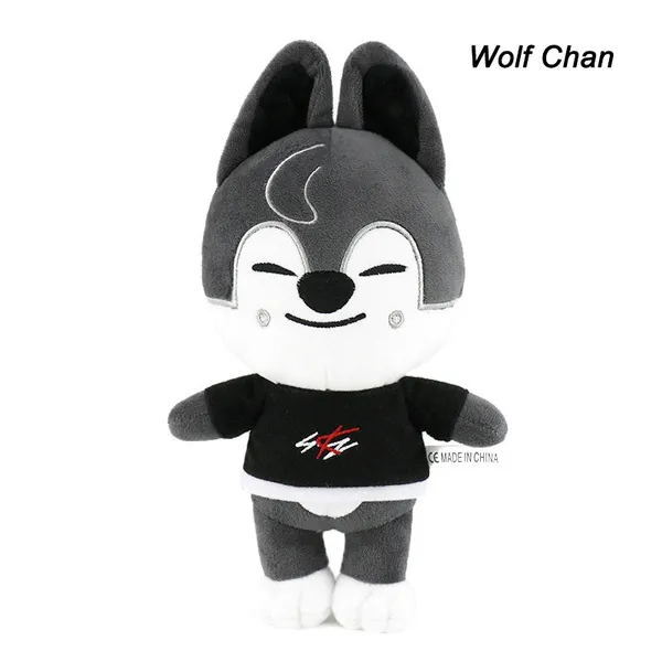 20cm Kpop Stray Kids Cartoon Skzoo Stuffed Animal Plush Toy Wolf