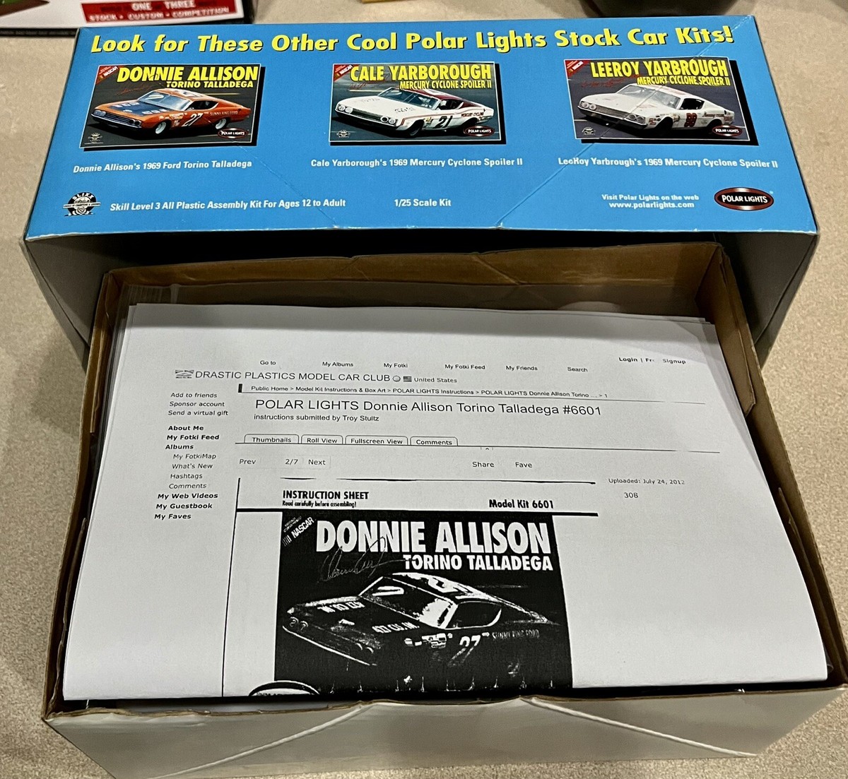 🏁 Polar Lights Vintage 6602 Holman Moody Torino Talladega Model