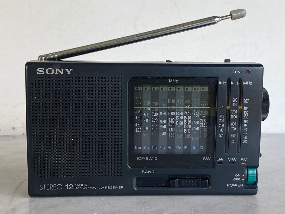 SONY Stereo 12 Bands FM SW MW LW Portable Receiver Shortwave Radio