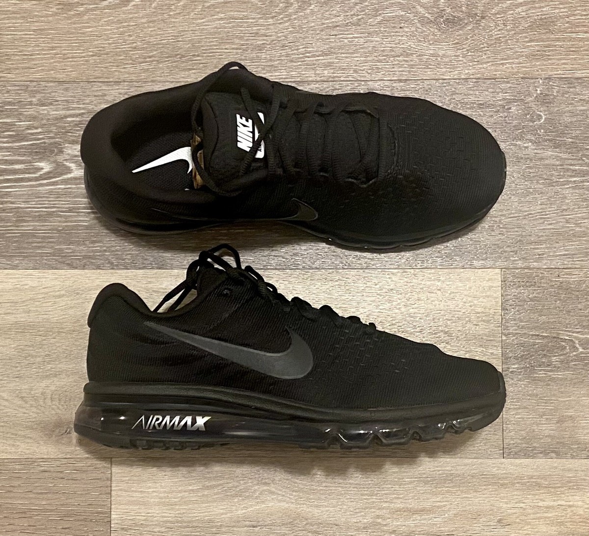 Nike Air Max 2017 'Triple Black' Running Shoes 849559-004 Men's 9