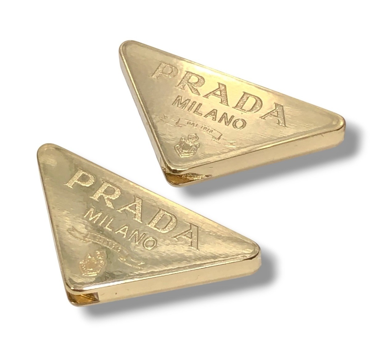 PRADA 57YS 52ZV 59ZV 14YS 73ZS Gold/White Replacement Icon Logo