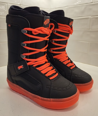Vans 25/26 Hi Standard OG Black Orange Mens Size 9 Snowboard Boots