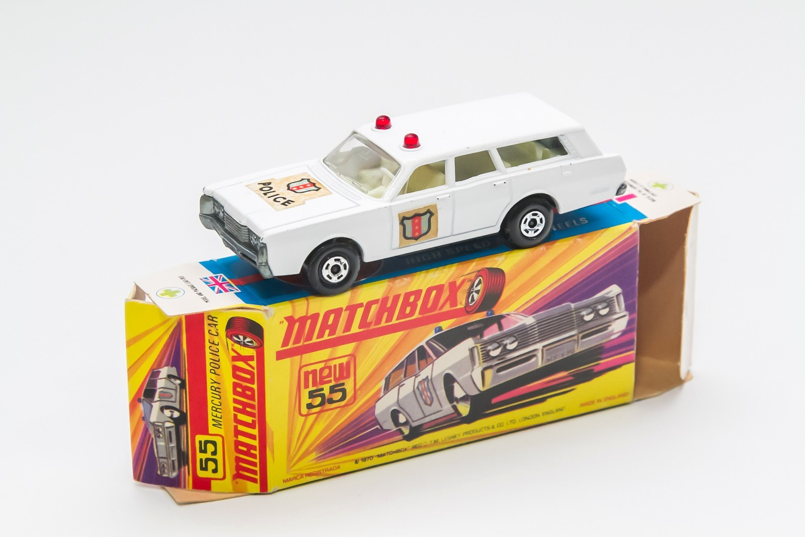 Matchbox 55d, Mercury Police Car - Free Price Guide & Review