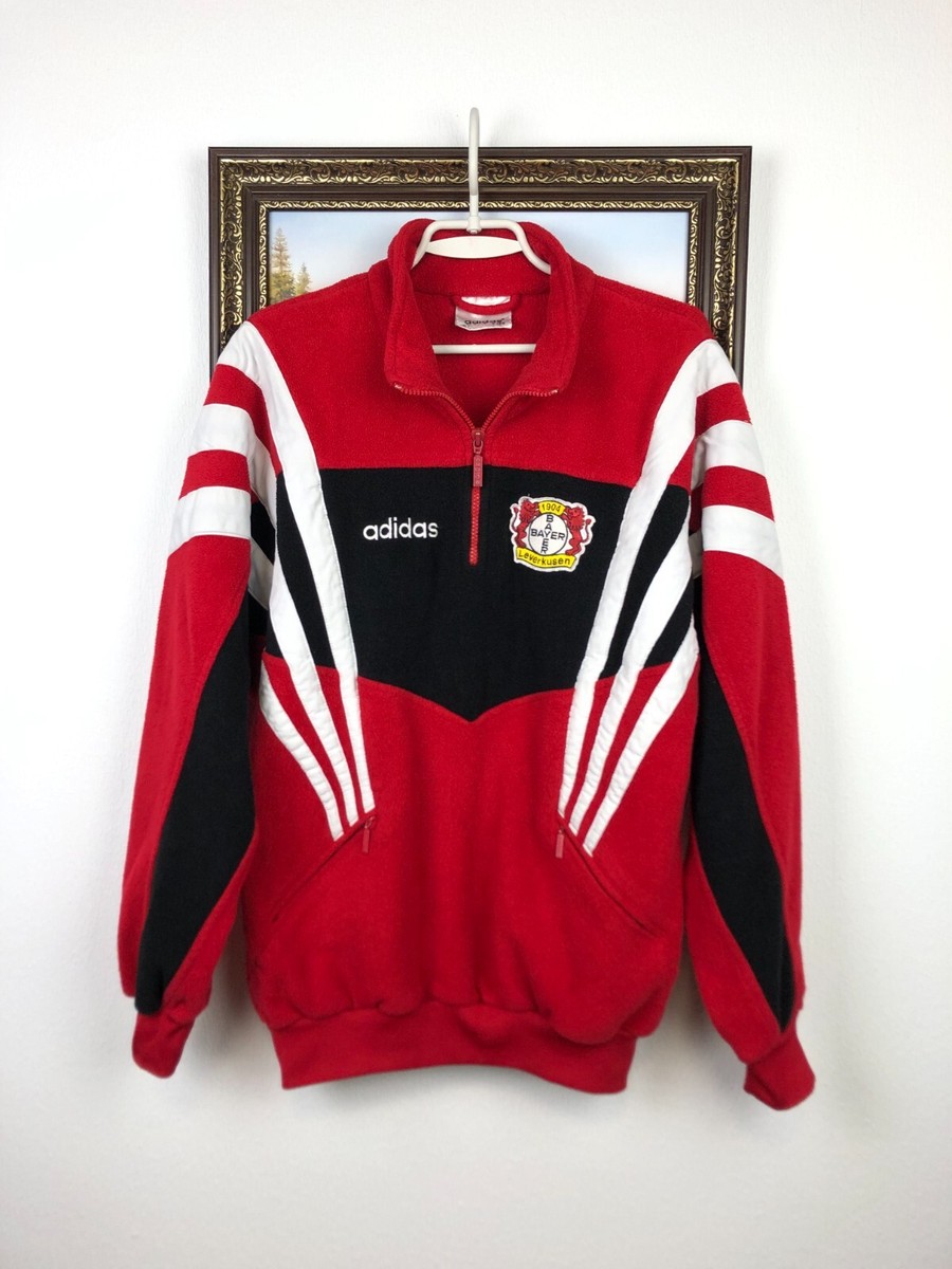 Vintage 90's Adidas Bayer 04 Leverkusen Football Sweatshirt Fleece