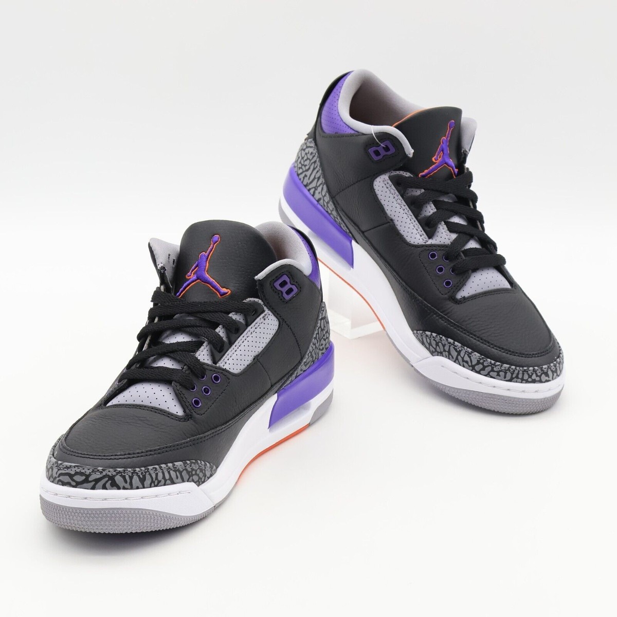 CT8532-050 Nike Air Jordan 3 Retro Black Court Purple Cement Grey