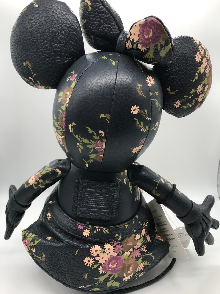 Coach x Disney Minnie Mouse collectible doll navy blue floral