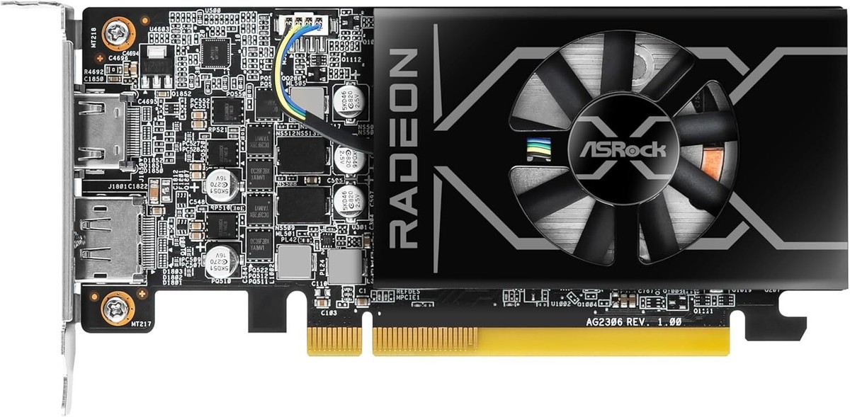 ASRock AMD Radeon RX 6400 Low Profile 4GB Graphics Card GDDR6