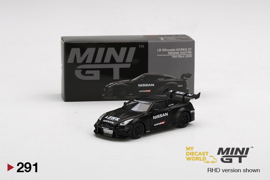 1/64 MINIGT #291 LBWK WORKS GT Nissan 35GT RR Ver2 ADVAN Matte
