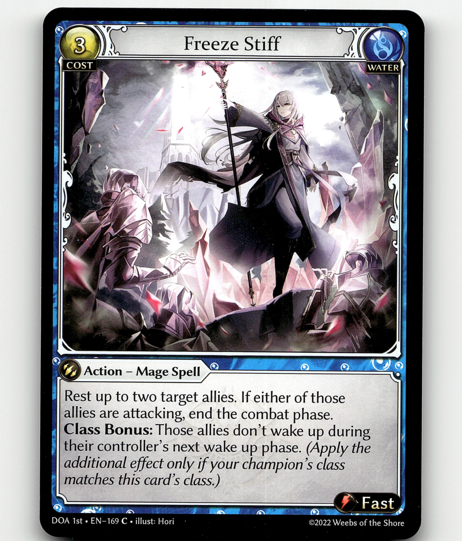 Grand Archive TCG Freeze Stiff Dawn of Ashes 1st Ed. | eBay
