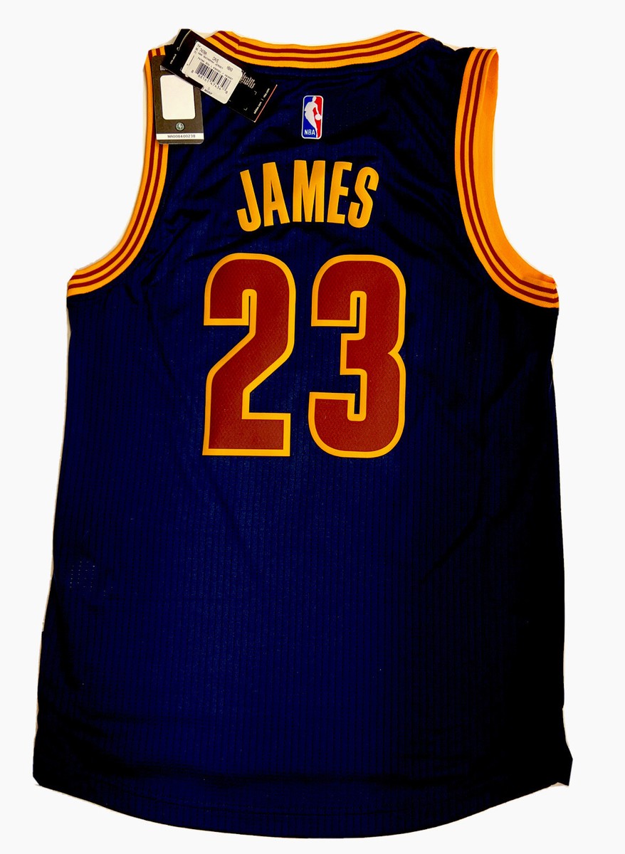 New Rare Lebron James Cavaliers Men Small Navy Rev 30 Adidas
