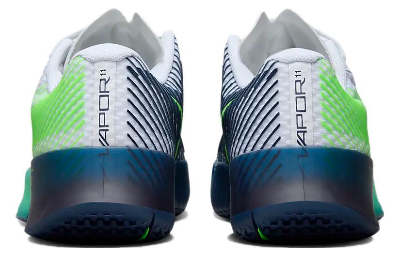 NikeCourt Air Zoom Vapor 11 HC White Green Strike Navy - DR6966