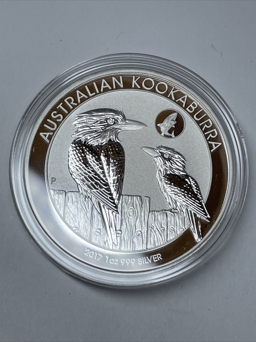 2017 1 oz 999 Silver Australian Kookaburra Shark Privy GEM BU Coin