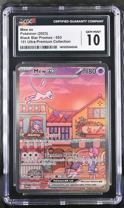 CGC Gem Mint 10 Mew ex 053 Black Star Promo Pokémon Scarlet