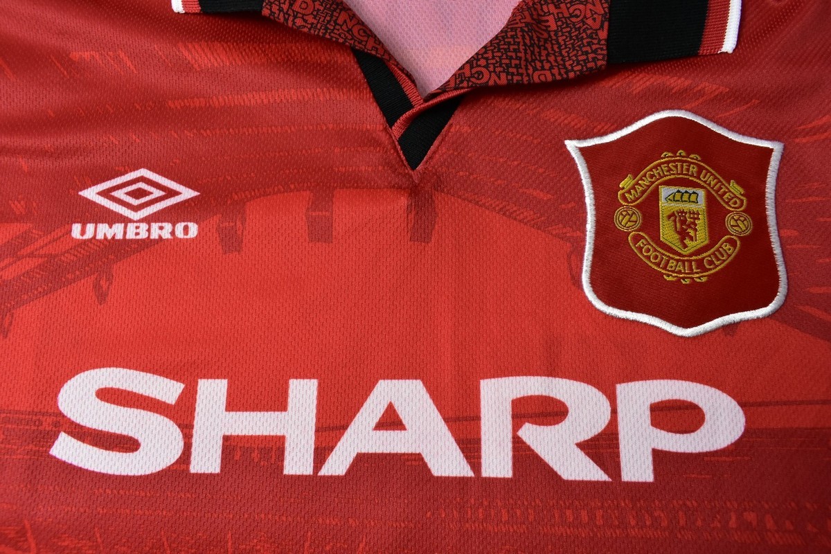 1994-96 Umbro Manchester United Home Shirt David BECKHAM #24 SIZE