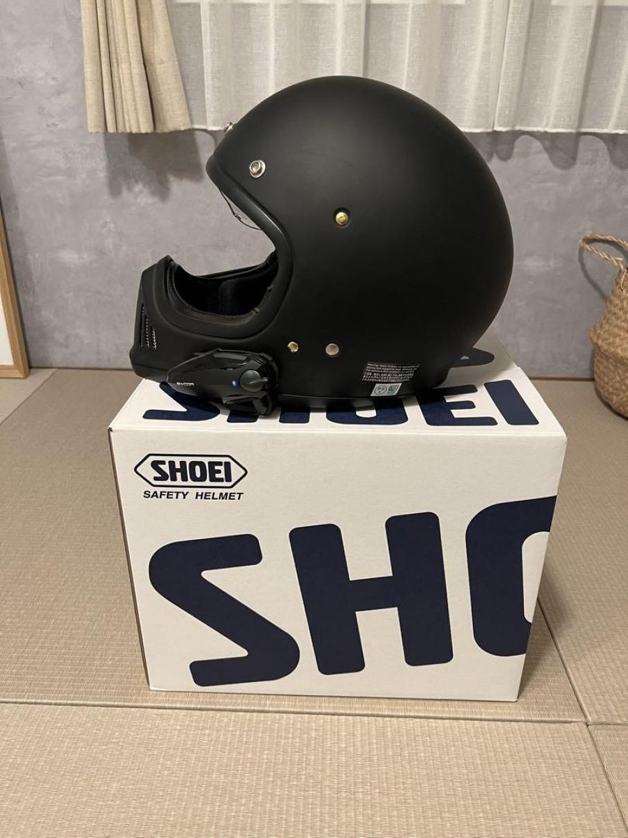SHOEI EX-ZERO Matt BlackHelmet Motorcycle FullFace Size:M 57cm