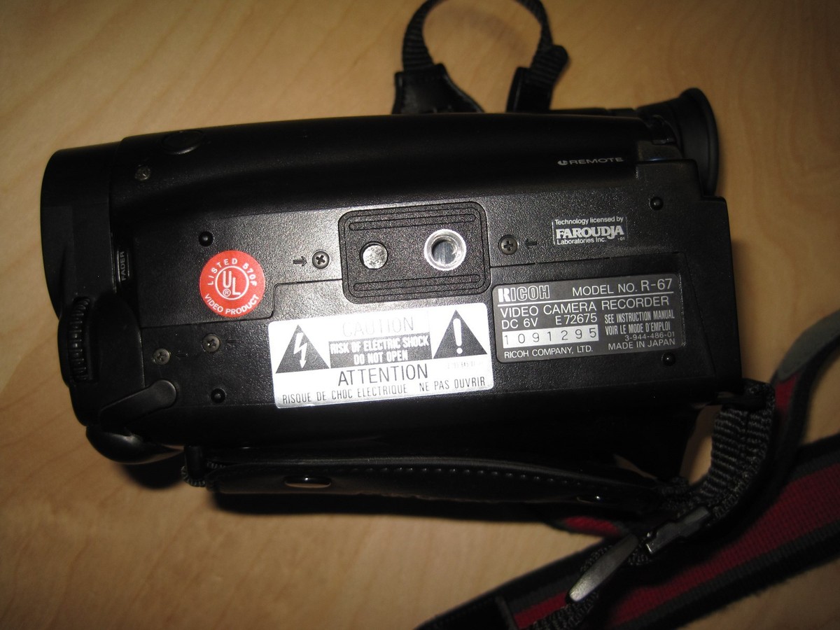 Ricoh R-67 Video 8 Camcorder - Black | eBay