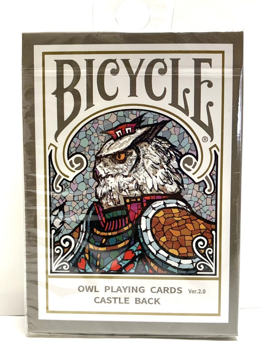 Bicycle Owl Playing Cards Ver. 2.0 Castle Back by Yasuyuki Honne