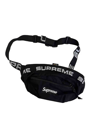 Supreme Waist Bag SS18 Fanny Pack Brand - Black | eBay