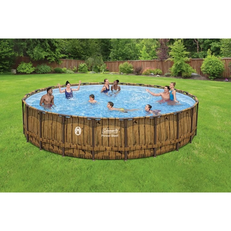 Coleman (22 ft) x (52 in) Above Ground Power Steel Pool Set NEW in