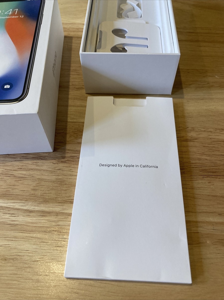 Apple iPhone X 256gb - Case Only Original Retail Box Only - Quick