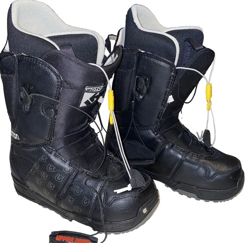 Burton Men's Moto Imprint 1 Snowboard Boots Black Grey Upper Lower