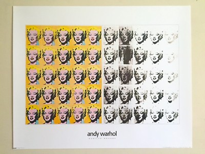 ANDY WARHOL RARE VINTAGE LITHOGRAPH PRINT POP ART POSTER 