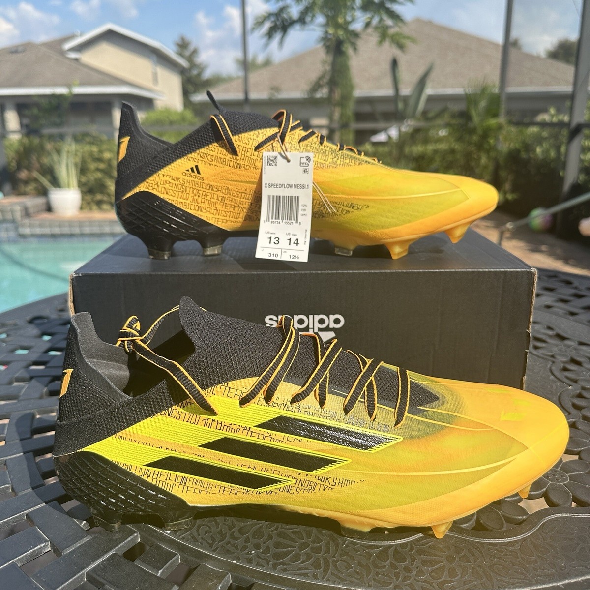 Adidas X Speedflow Messi.1 FG Solar Gold Men's Soccer Cleats