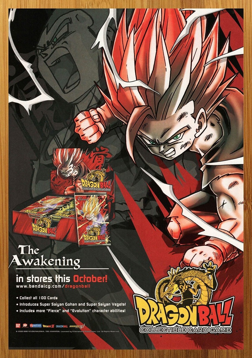 2008 Dragon Ball Z Trading Card Game Print Ad/Poster DBZ TCG