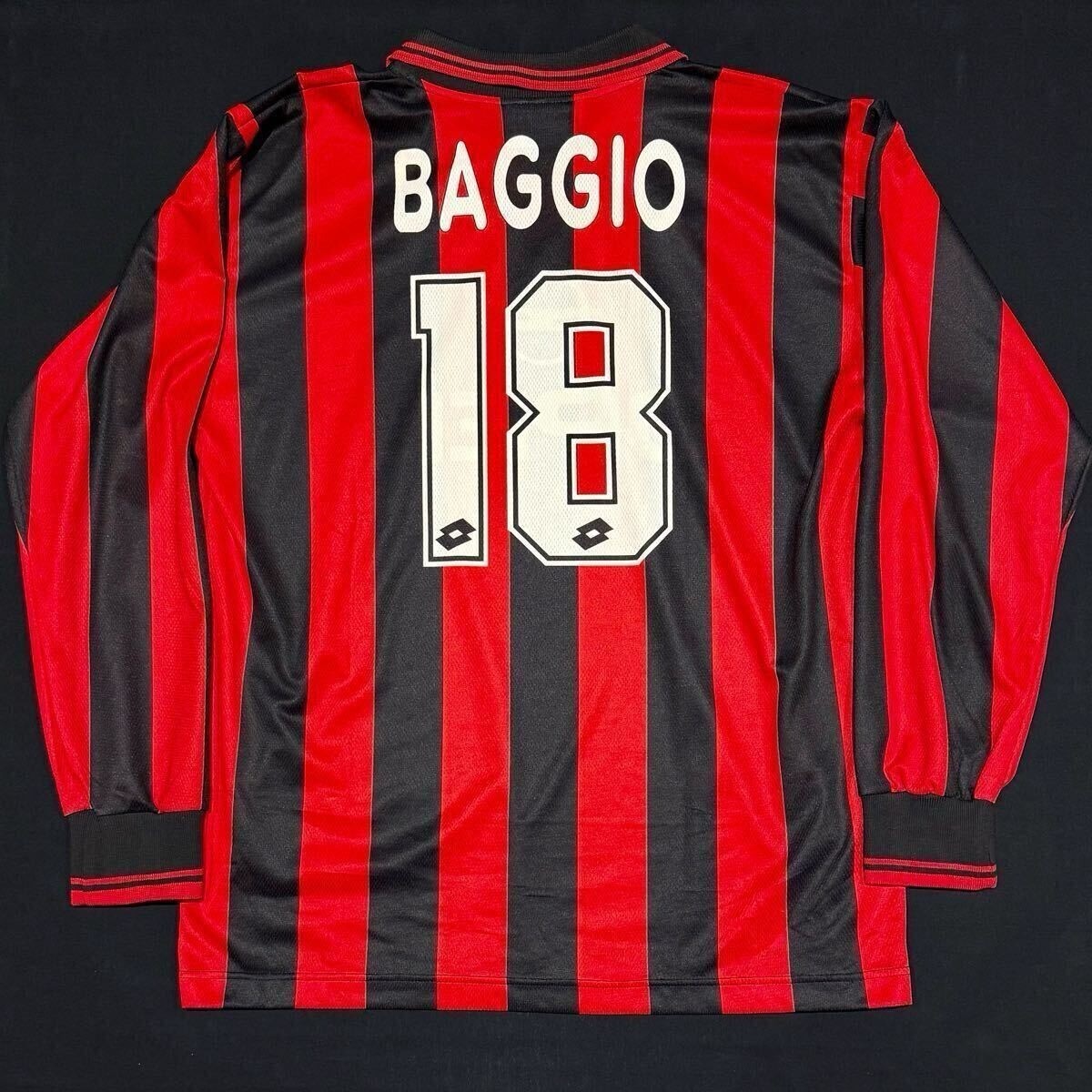 MINT Player Baggio 18 XL AC Milan 1996 97 Football Shirt Maglia